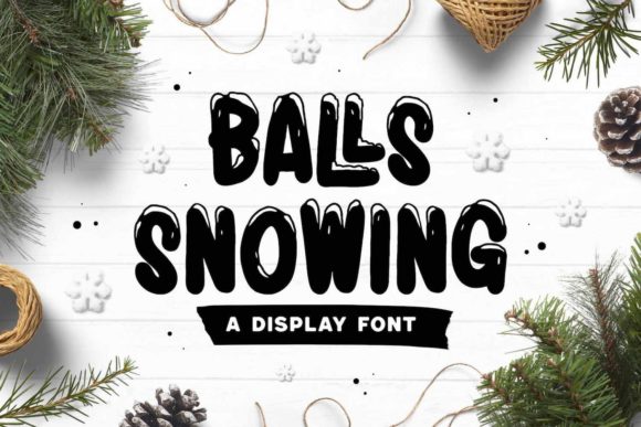 Balls Snowing: Integrating a Wintery Display Font into Seasonal Design Workflows