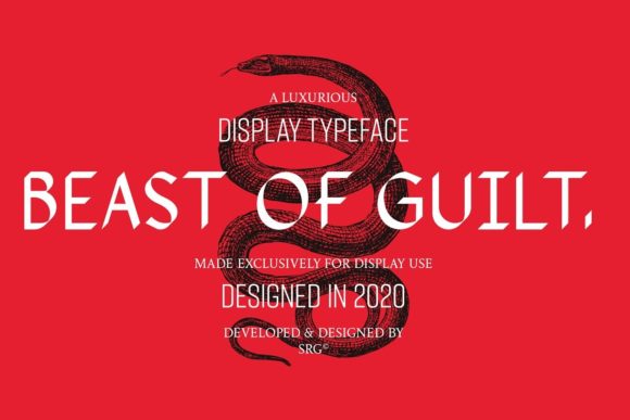 Beast of Guilt: A Strategic Approach to Using Elegant Display Typography