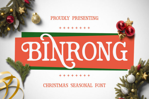 Binrong: The Bold Vintage Display Font That Elevates Every Creative Project
