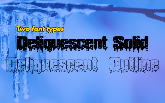 Deliquescent: The Frosty Display Font That Elevates Your Design