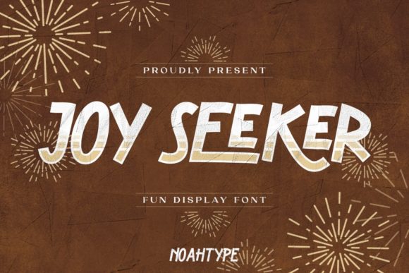 Joy Seeker: A Painted Display Font for Bold Branding