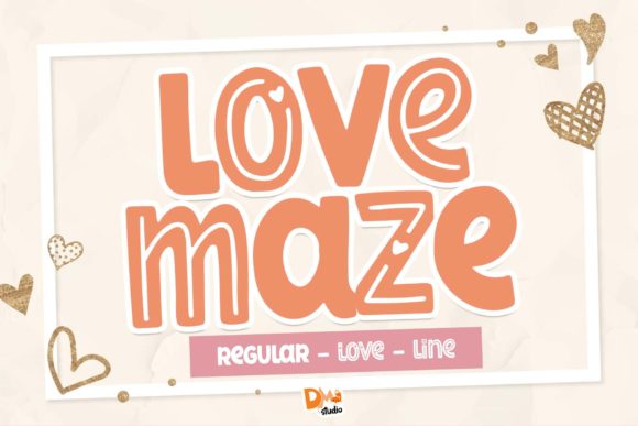 Love Maze: The Display Font That Turns Ordinary Designs Into Romantic Experiences
