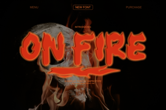 On Fire: A Dynamic Display Font for Bold Designs