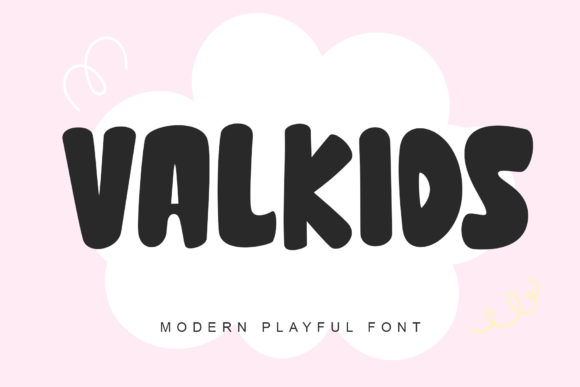 Valkids: A Playful Display Font for Creative Projects